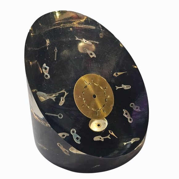 Vintage Steampunk Watch Parts Cogs Jeweler Collector Lucite Paper Weight Japan - Picture 2 of 8